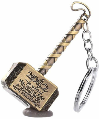 ABEL Thor Hammer Bronze Premium Metal Key Chain Key Chain
