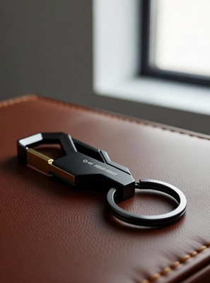 Jainzonj Car Key Chain Key Ring Business Keychain for Men, Black Key Chain