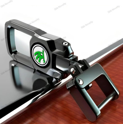 Sbb Novelty Black Color Fob Key Heavy Duty Keychain for all S-k-o-d-a Model Car Key Chain Key Chain
