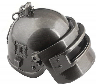 ABEL PUBG Helmet Grey Metal Key Chain