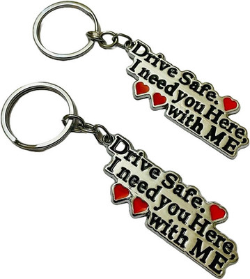BBG FK_Drive Safe combo set metal keychain for men/woman Key Chain