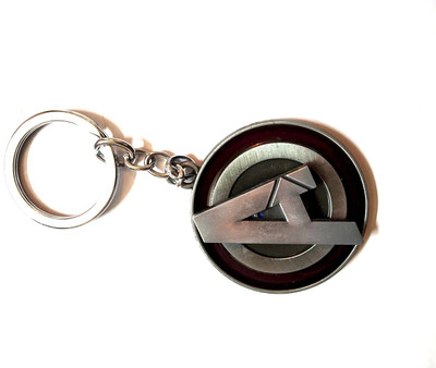 ABEL Avengers Logo Dull Grey Rotating Metal Key Chain