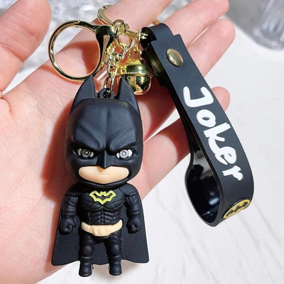 BBG NEW_DC Superhero Batman 3D Rubber Silicone Keychain For Car & Bike Key Chain