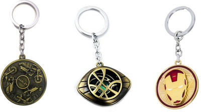 OHZEN Harley Bike,Avenger Stone ,Ironman face Rotating Keychain best quality keychain Key Chain