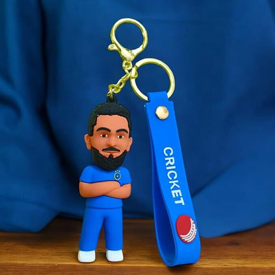 BBG FK_Virat Kohli 18 Jersey Cricket Keychain Portable Bag Charms keyring (type-2) Key Chain