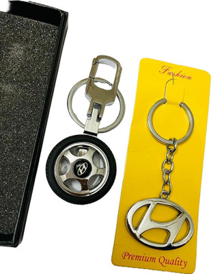 BBG NEW_Hyumdai Tyre revolving combo set keychain for cars Key Chain