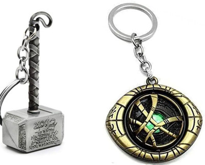 ABEL Combo of Doctor Eye & Thor Hammer keychain Key Chain