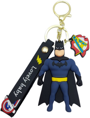 AG MOTO Batman keychain superhero 3d keychain with strap for boys and girls Key Chain