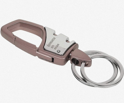 ABEL Get any 1 pcs Random Color of This Hook Locking Silver Ring Metal KeyChain4367 Key Chain