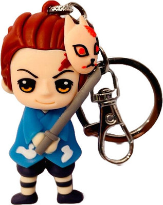 BBG NEW_Anime Ninja Warriors Cute boy 3D keychain with hook Key Chain