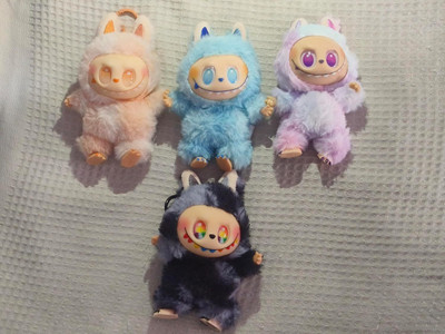 BIndian Original Labubu Doll Lafufu Toy Labubu Keychain 3rd Gen Action Toy Monster_l12 Key Chain