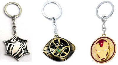 GSV Spider,Avenger Stone ,Iron man face Rotating Keychain best quality keychain Key Chain