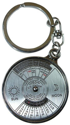 ABEL Metal Keyring With 50 Years Calender Key Chain