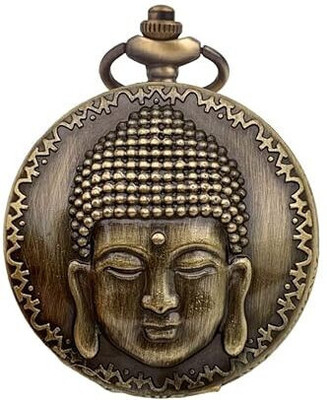 BBG FK_Lord Buddha Analog Antique Pocket Watch Keychain for gifting Key Chain