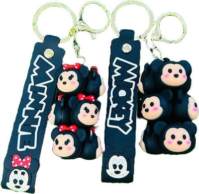 BBG NEW_Attractive Cartoon Mickey mouse Combo set keychain with hook strap Key Chain