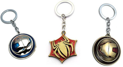 GSV Iron man,Red Spider,Red Iron Man Rotating Keychain best quality keychain Key Chain