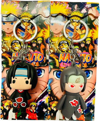 BBG FK_Cute Anime Naruto best quality pvc 3D keychain combo set keyring Key Chain