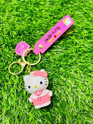 BBG NEW_Attractive Kitty in Tie latest design keychain with hook Key Chain
