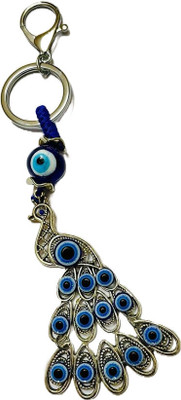 BBG NEW_Najar BAttu Peacock Evil eye metal stylish keychain Key Chain