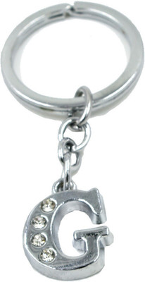 ABEL Alphabet G Metal Key Chain For Unisex with attractive Diamond Key Chain