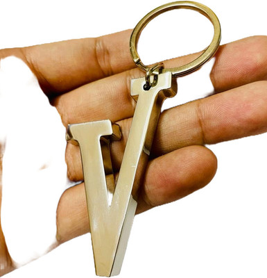 BBG FK_Trendy Alphabet V high quality heavy latest design keychain for cars/bikes Key Chain