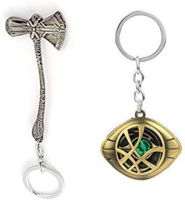 ABEL Combo Of Silver Strombreaker & Dr strange Keychain And Best Quality Keychain Key Chain
