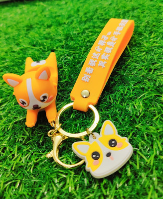 ABEL cute yellow panda key chain car and bike Key Chain