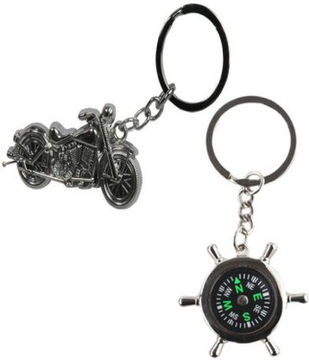ABEL RE Chopper Bike + Anchor Wheel Compass Key Chain