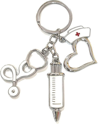 Bodytech Doctor Stainless Steel Keychain Metal For Gifting With Key Ring Anti-Rust Key Chain