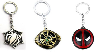 GSV Spider,Avenger Stone ,Deadpool Rotating Keychain best quality keychain Key Chain