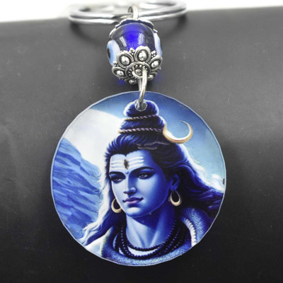 Abhiora Fashion Lord Shiva Bholenath Religious Evil Eye Charm Keychain for Men and Women Key Chain