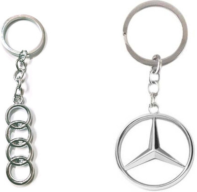 GSV Mercedes,AudiLogo silver metal Keychain best quality keychain Key Chain