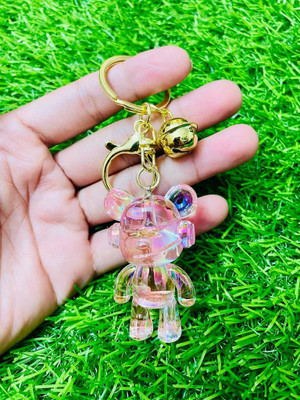 BBG NEW_Bear Transparent Design high quality keychain with hook Key Chain