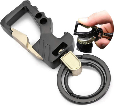 P. R. PRINTS High Quality Metal Double Ring Keychain Key Chain Key Chain