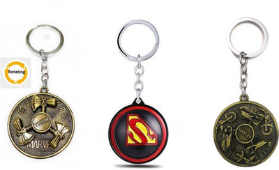 csv Thor Hunter,Superman,Harley BikeRotating Keychain best quality keychain Key Chain