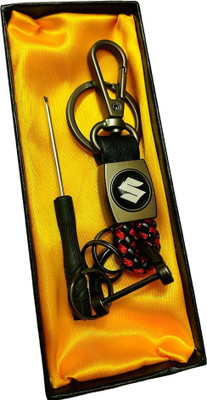 BBG NEW_Car Suzuki Logo premium quality keychain with hook keyring Key Chain