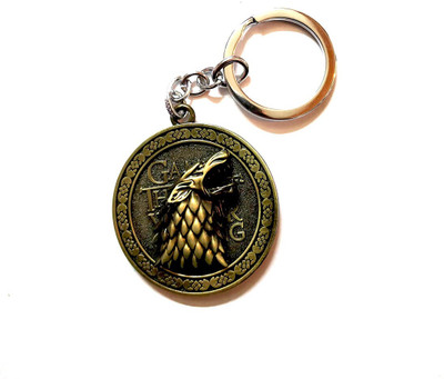 ABEL Stark Winter is Coming Game of Thrones Rotating Metal Key Chain