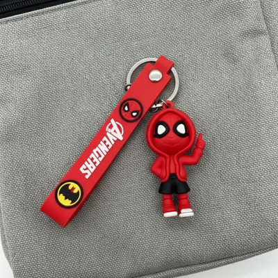Flipzy Cute Spider-Man 3D Keychain with Strap for Men and Women Key Chain