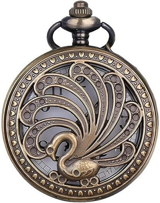 BBG FK_Dancing Peacock Vintage Pocket Watch Keychain for Gifting boys & girls Key Chain