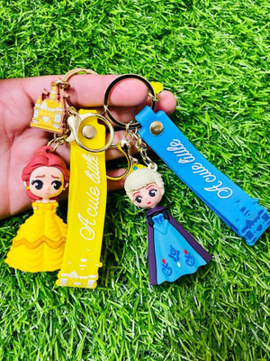 BBG NEW_Frozen Queen Elsa & Bailey princess combo set 3D keychain Key Chain