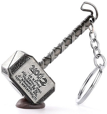 ABEL KDTHRSL-Thor Hammer Metal Keychain-Antique Silver Color Key Chain