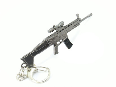 ABEL PUBG M 416 Rifle Model Real 3D Metal Body 120 mm Length Key Chain