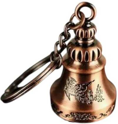 trust style interiors Tibetan Dragon Symbol Pagoda Temple Bell Keychain for Car, Bike and Bicycle_2 Key Chain