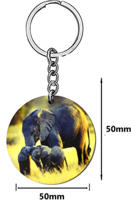 AFH Wildlife forest Elephant Decorative Key Chain for Men and Women Key Chain