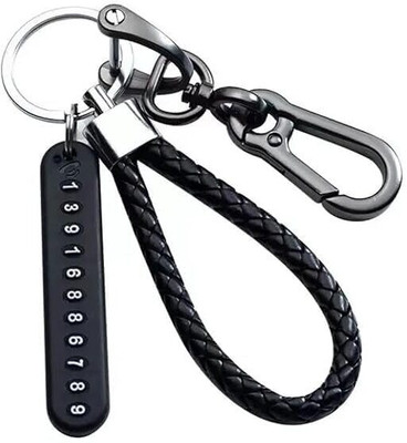 ABEL Anti-Lost Car Keychain With Phone Number Tag For Bike, Car and other Vehicle Key Chain