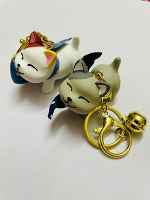 BBG NEW_Pushy Cat combo design attractive keychain for gifting/girls/boys Key Chain