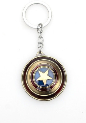 ABEL Avengers Infinity War Captain America Shield Keyring For Bikers Key Chain