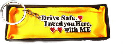 ABEL Drive Safe Metal Keychain for Gifting, Purpose for Men and Women (Multicolor) Key Chain