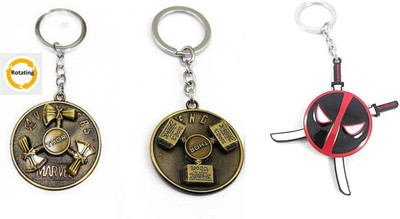GSV Thor Hunter,Hammer,DeadPool swords Rotating Keychain best quality keychain Key Chain