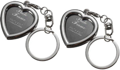 ABEL KD-304 Valentine Heart Shape Photoframe Keychain Combo Key Chain
